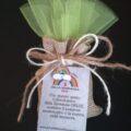 Ciondolo arcobaleno con velo verde